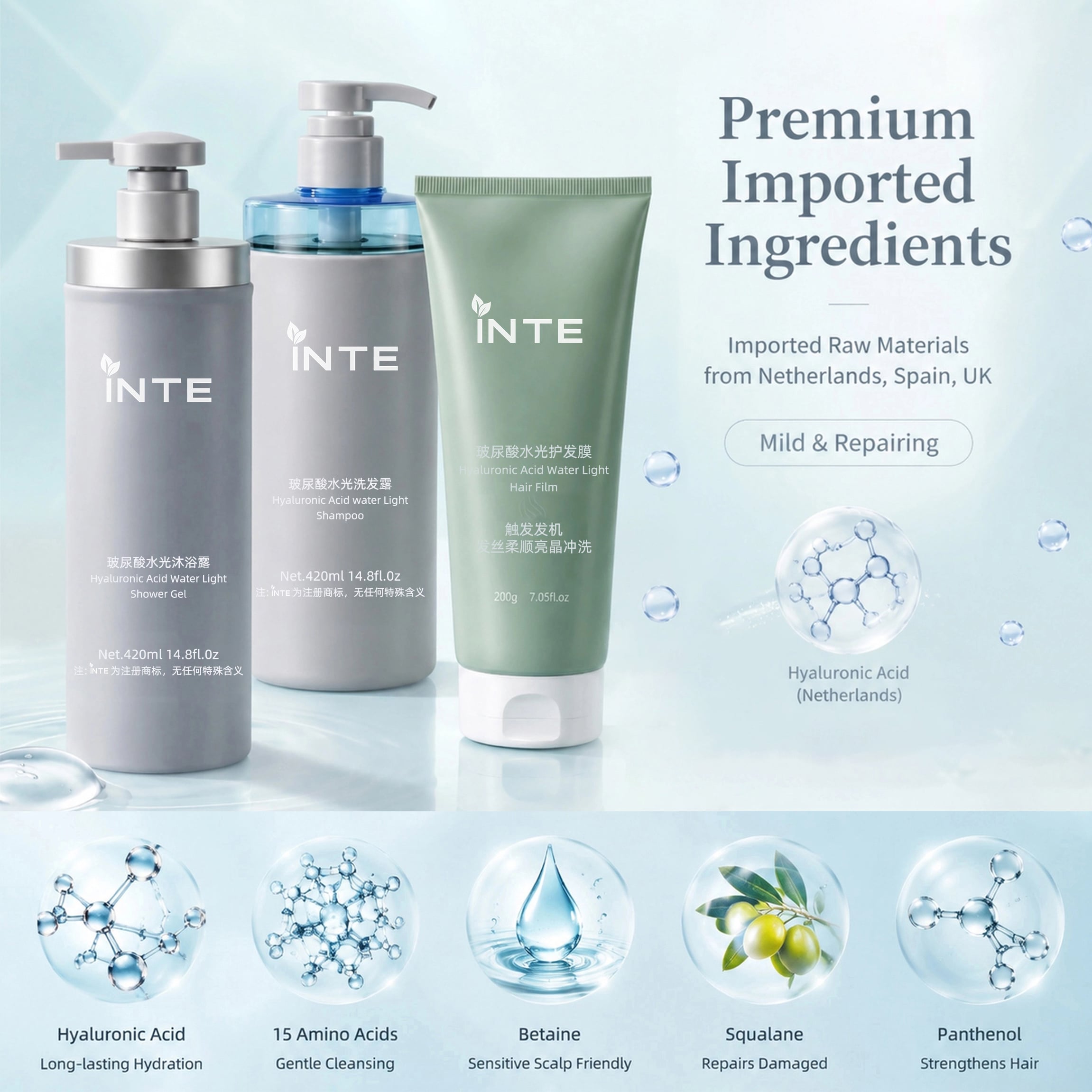 Hyaluronic Hydrating Glow 3-in-1 Hair & Body Set