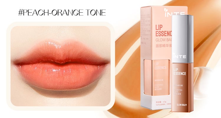 Brightening Lip Essence # Peach-Orange Tone | Hydrating & Repairing Lip Care Gloss | OEM/ODM details
