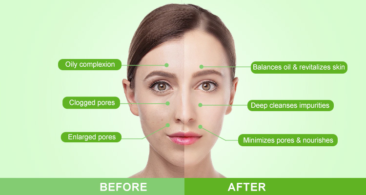 Green tea clay mask for deep cleansing and oil control OEM