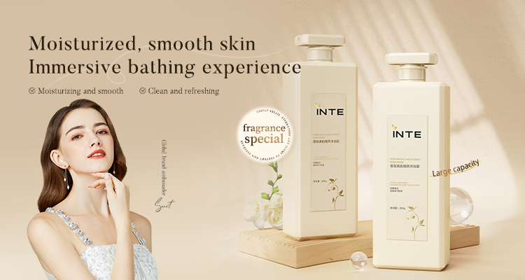 Fragrance-infused botanical beauty body wash OEM bottle