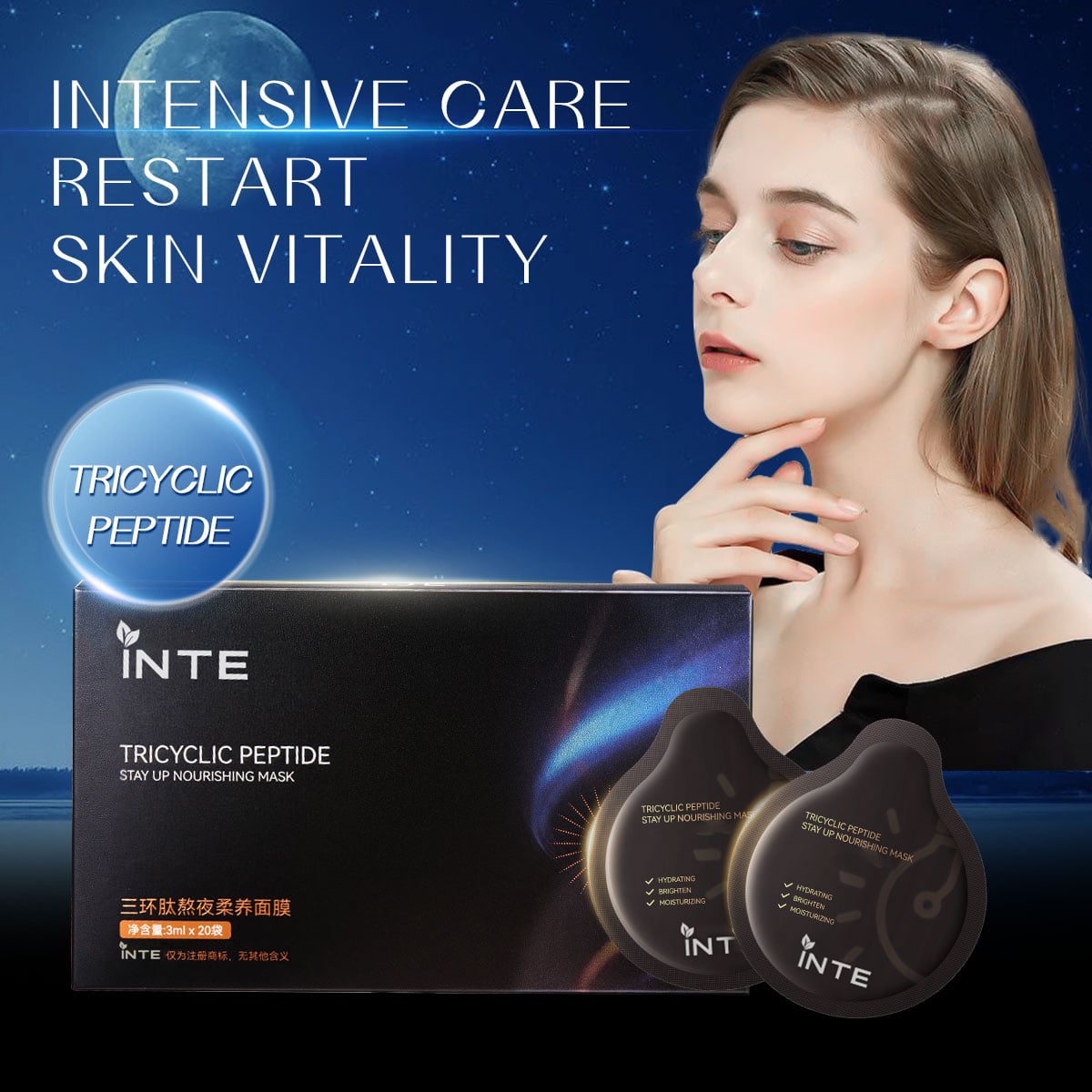 Tricyclic Peptide Overnight Mask
