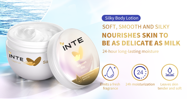 Silky body cream with ceramide and hyaluronic acid OEM body care