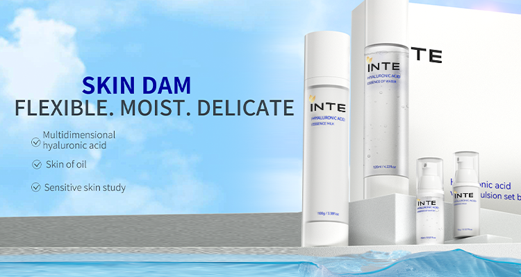 Hyaluronic acid toner and lotion skincare set for sensitive skin OEM