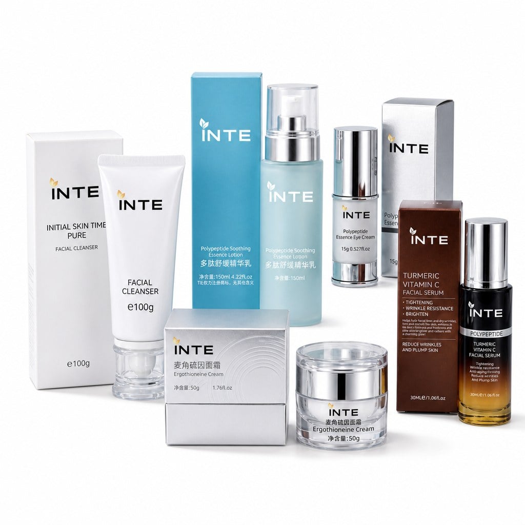 Polypeptide Turmeric & Ergothioneine Anti-Aging Brightening 5-Step Skin Care Kit 
