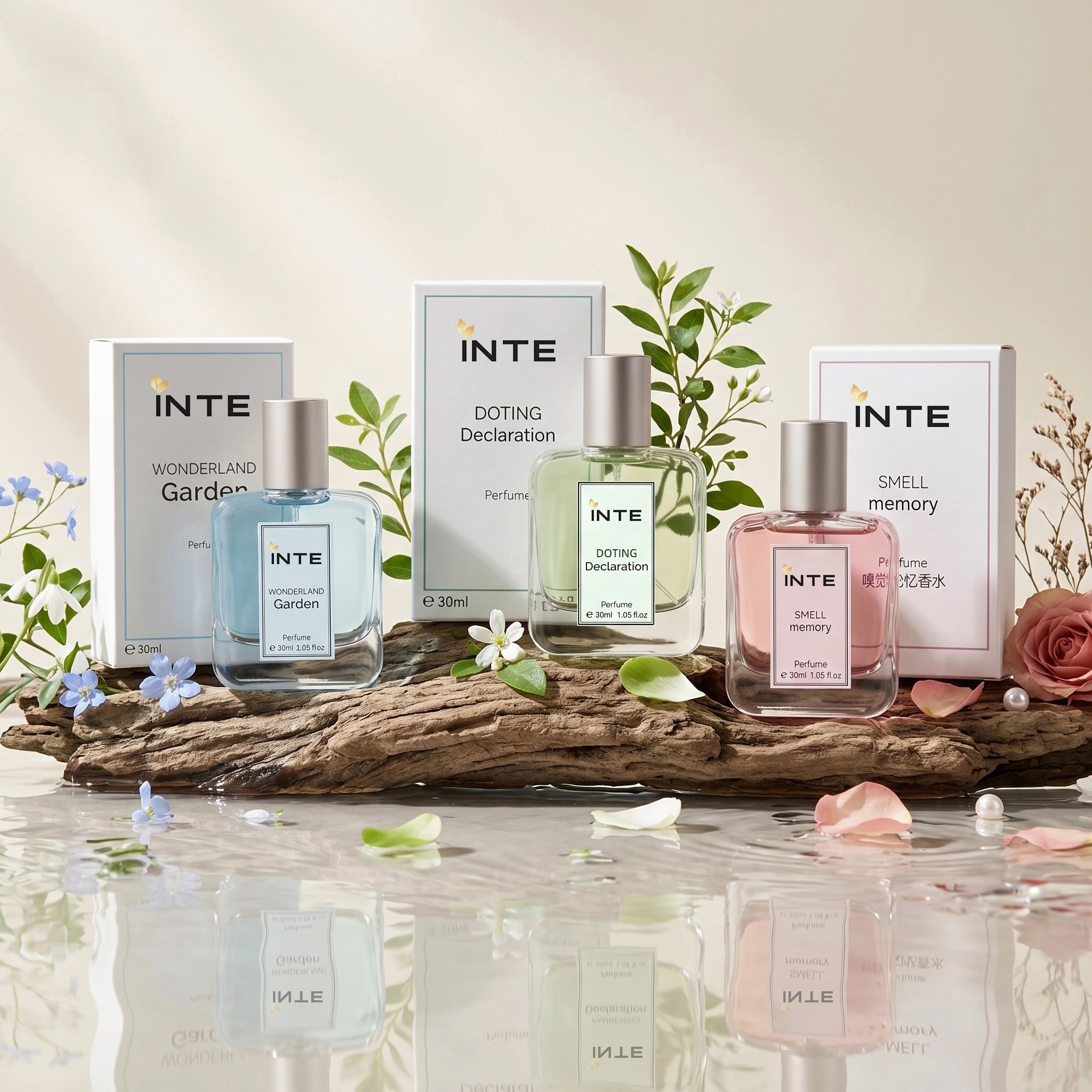 Scent Whisper 3-in-1 na Koleksyon ng Pabango: Wonderland Doting Smell Memory Floral Eau De Toilette Gift Set, Private Label na may Custom Logo, Kit ng Pabango para sa Babae, Para sa Bulk na Pagbili