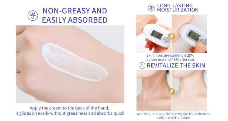 Silky body cream with ceramide and hyaluronic acid OEM body care