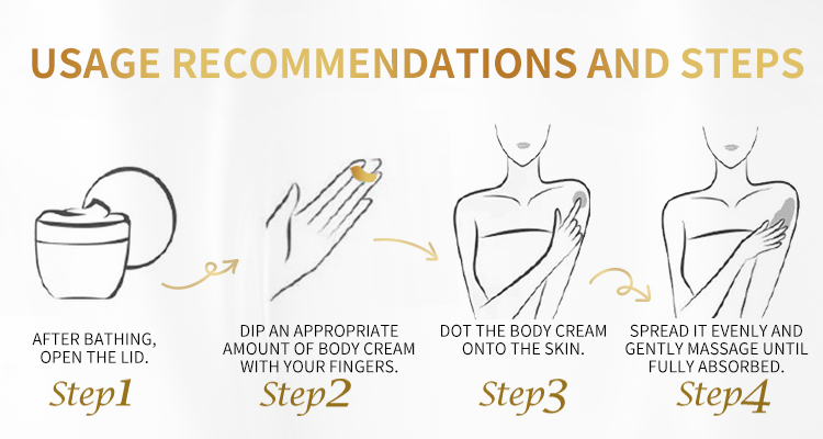 Silky body cream with ceramide and hyaluronic acid OEM body care