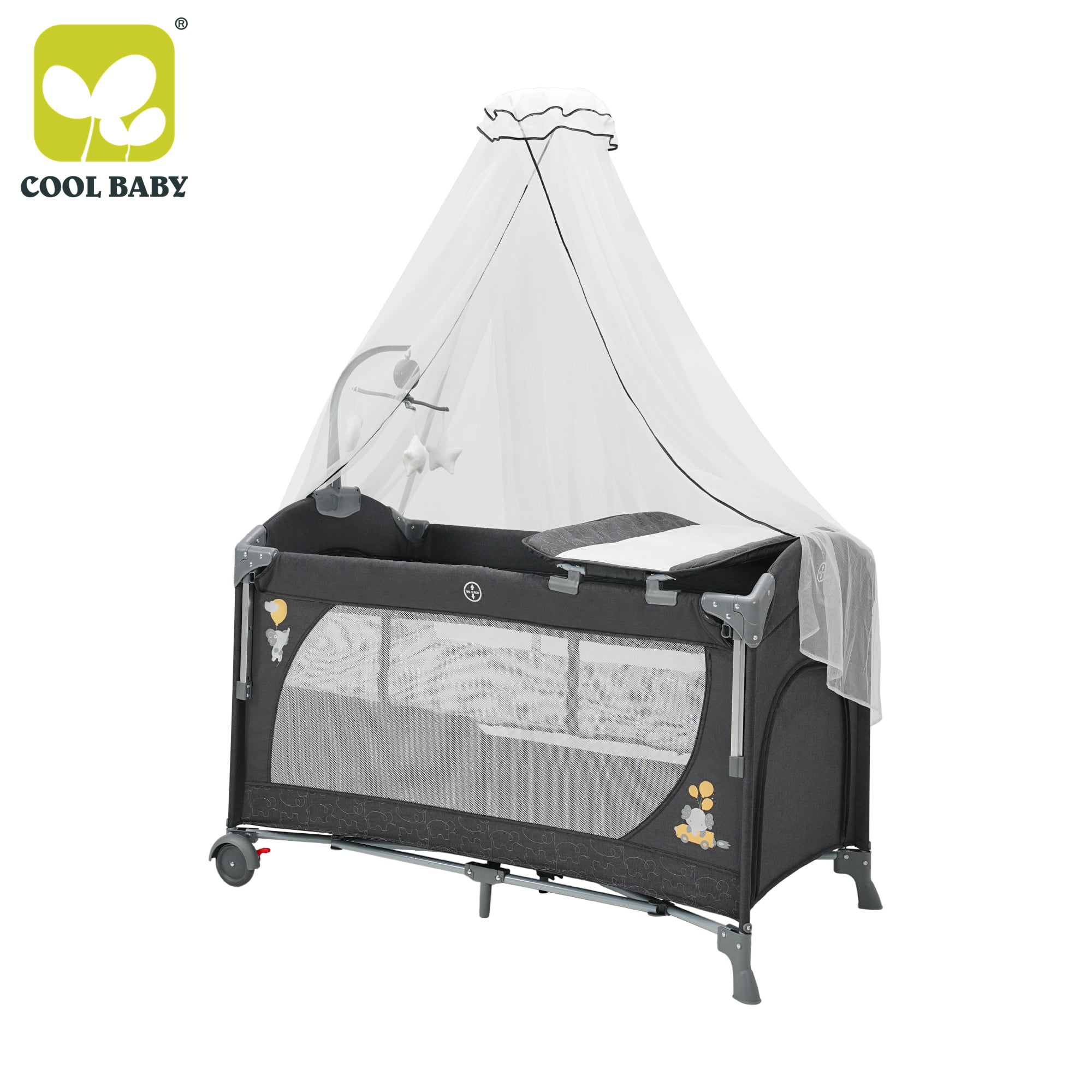 KDD12 Cool Baby Factory Price Wholesale Portable Multi-Functional Folding Baby Playpen for Newborn Infant Use