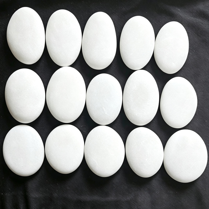 Bulk White Painting Pebbles Blank Smooth Rocks for Kids DIY Rock Painting Craft Supplies