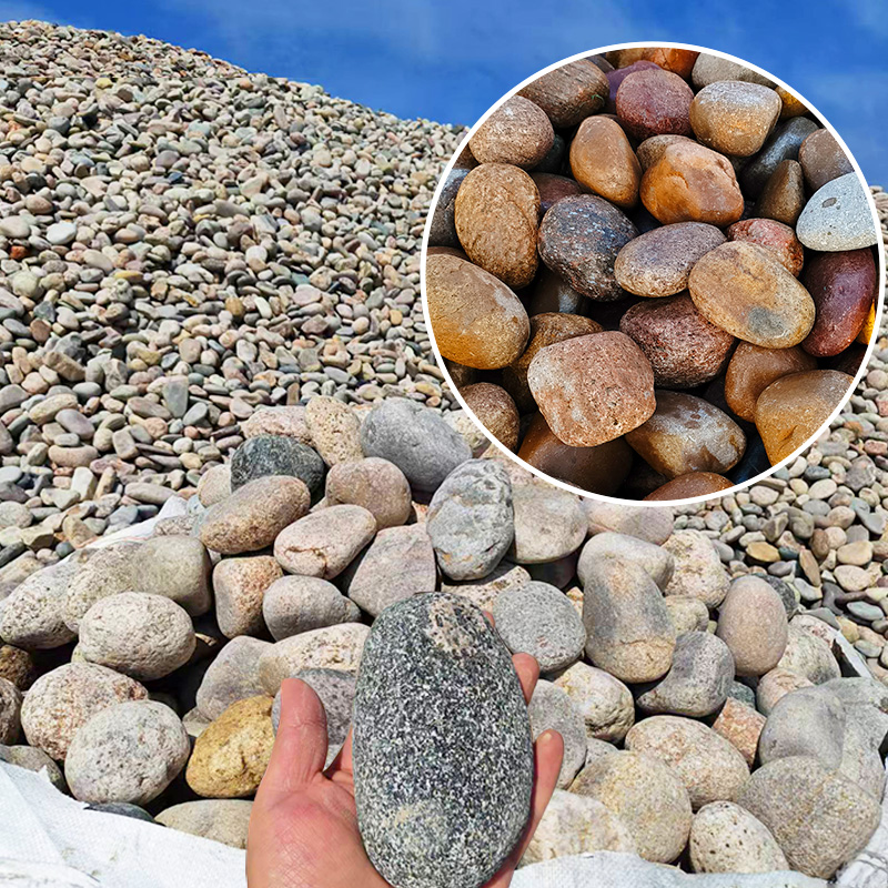 Smooth Tumbled River Cobblestones Indoor Outdoor Decor Gravel Rock