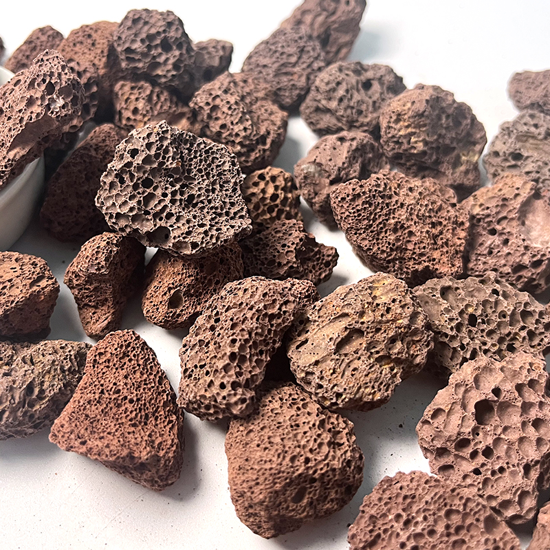 Bulk Variegated volcanic stone Multi-Size Gravel for Landscape, Nursery and Aquarium Projects