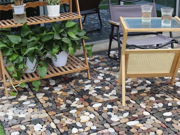 New Product Launch | Colorful Polished Rain Flower Stone Slice Mosaic Tiles – Premium Stone for High-End Indoor & Outdoor Landscaping