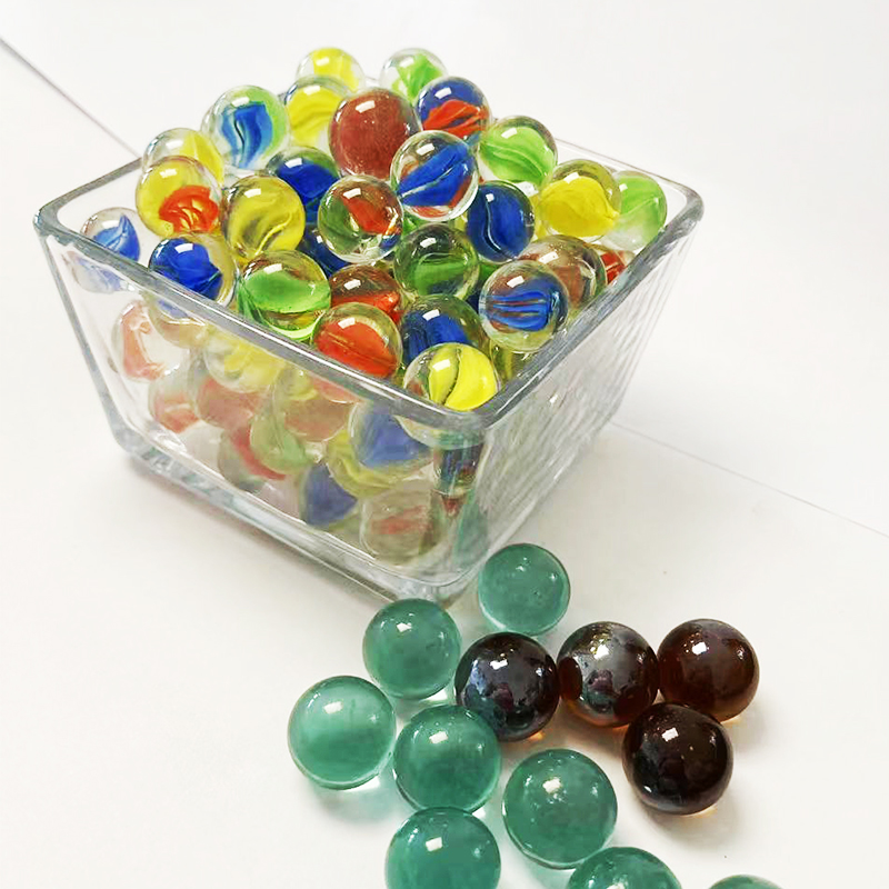 Bulk Mixed Color Glass Marbles Round Decorative Balls for Toy Aquarium Craft Wholesale