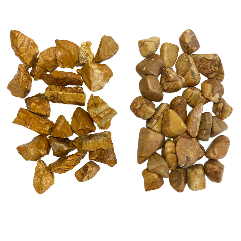 Natural Wood Grain stones Pebbles Aquarium & Garden Decor Gravel