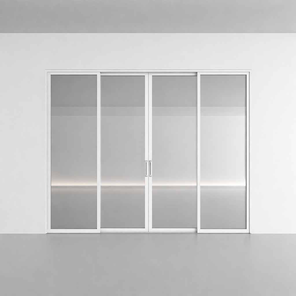 45 Series Slim Frame Aluminum Interior Sliding Door