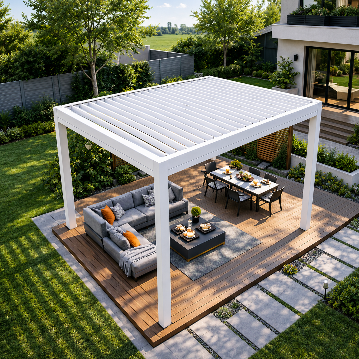 Adjustable Aluminum Louvered Pergola