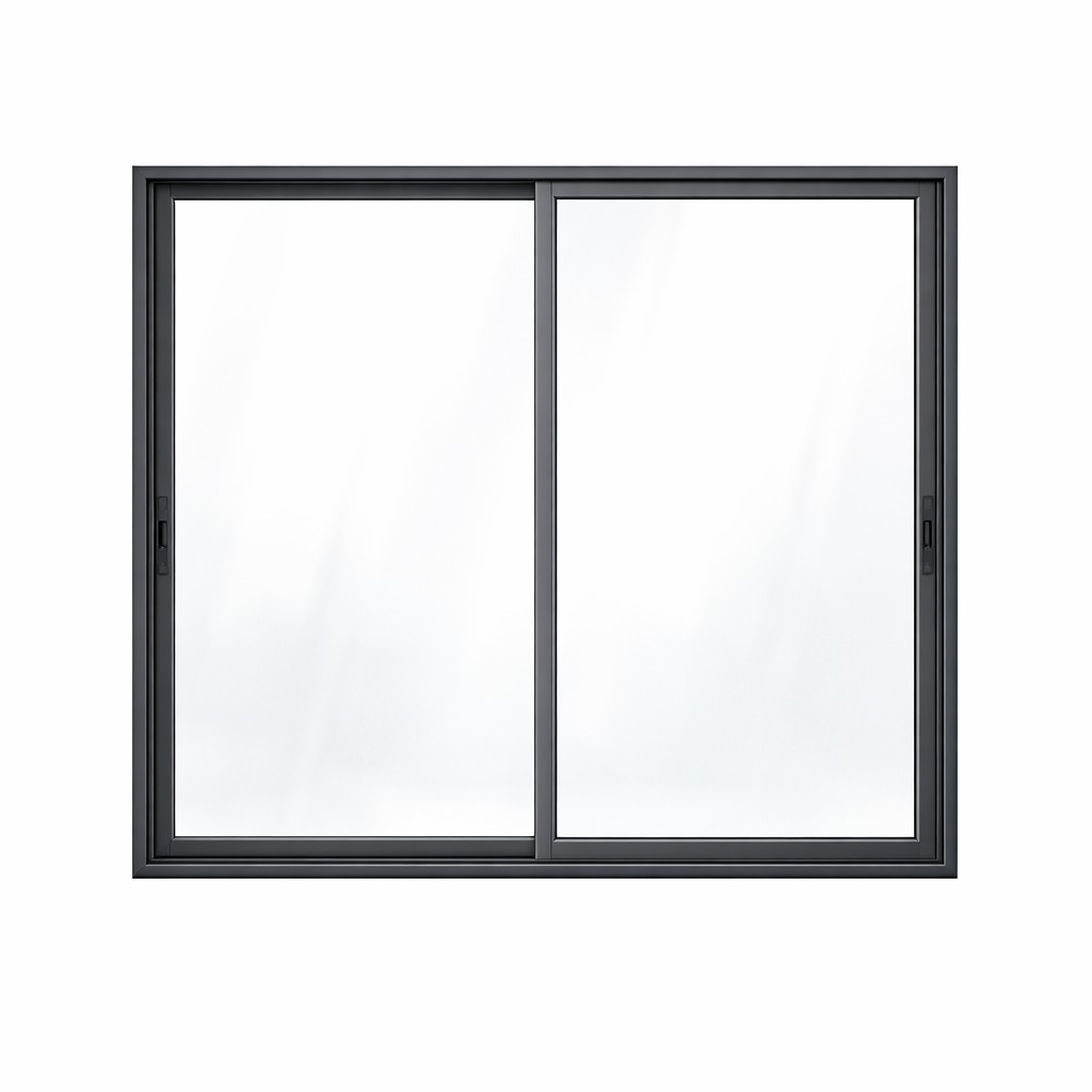 128 Series Thermal Break Hidden Track Aluminum Sliding Window  