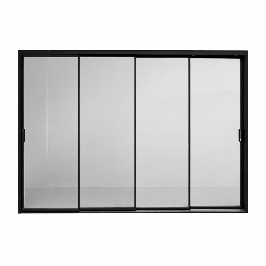 Multi-Panel Slim Frame Aluminum Glass Sliding Door