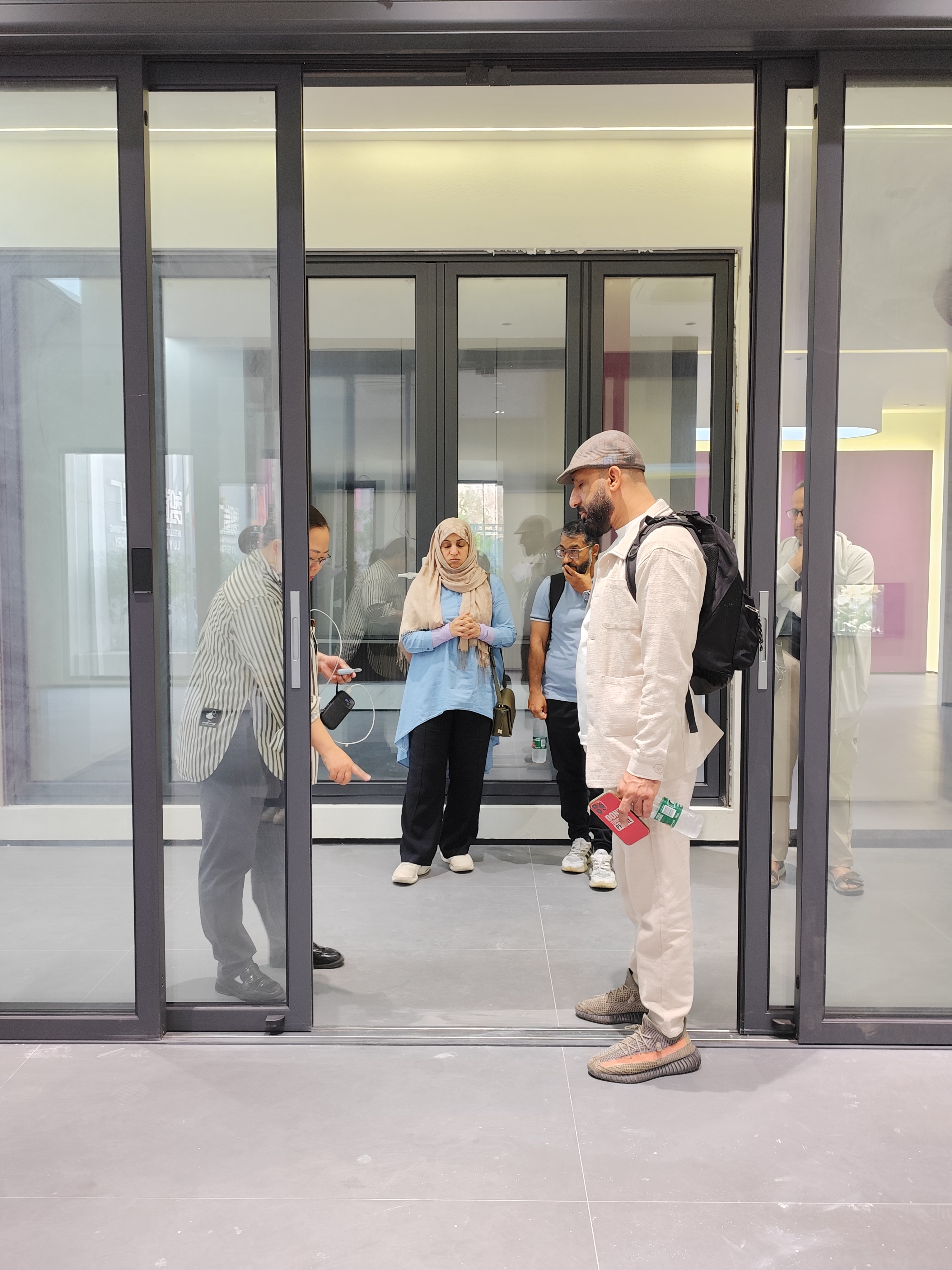 Customer visits the showroom