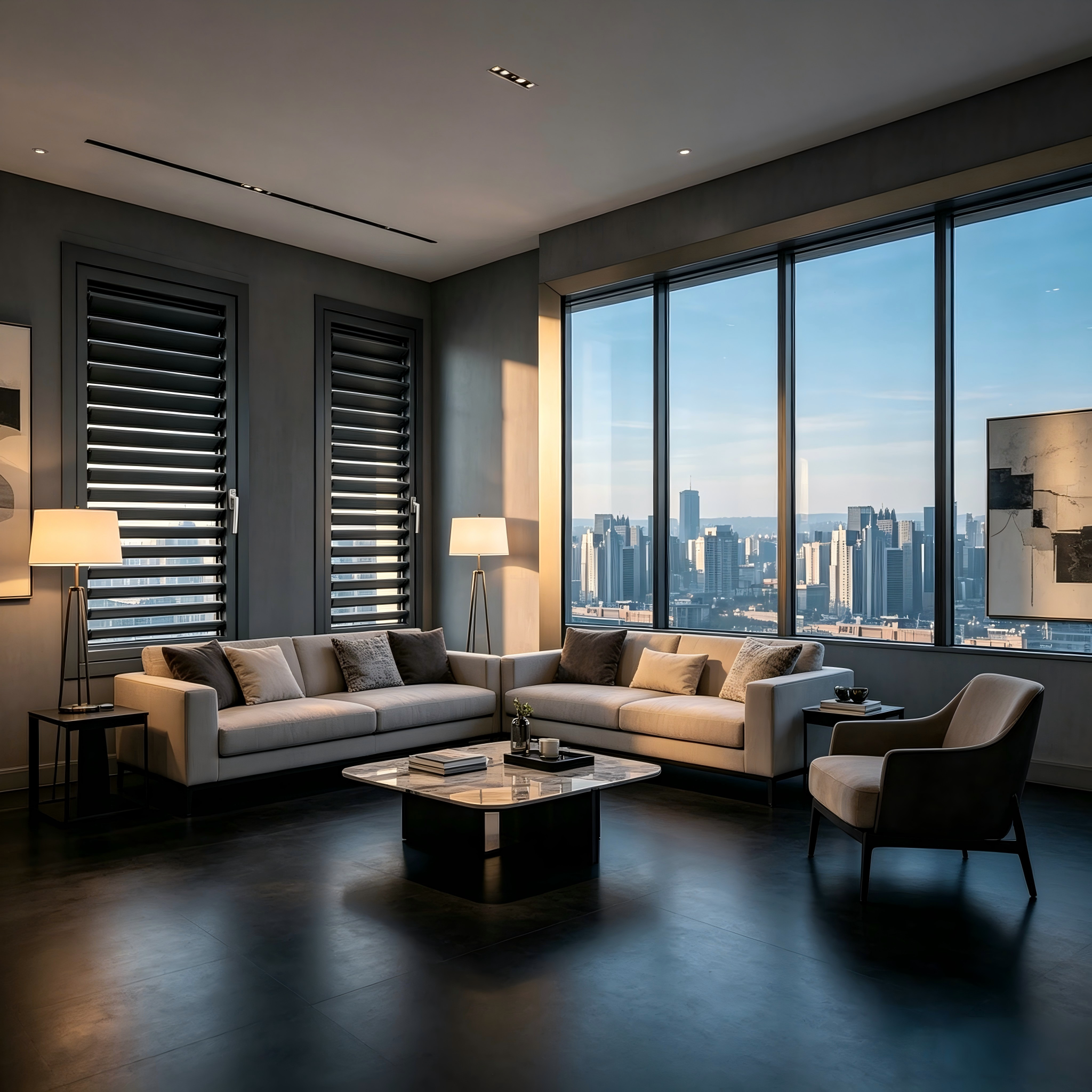 Natural Ventilation Glass Louvered Windows