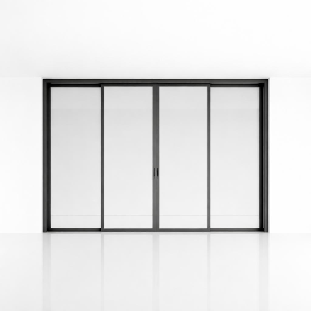65 Series Narrow Frame Aluminum Glass Sliding Door