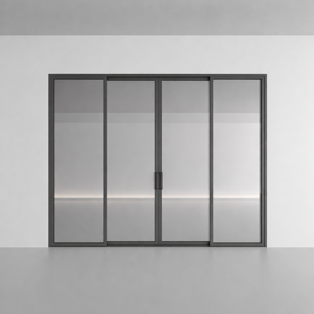 45 Series Slim Frame Aluminum Interior Sliding Door