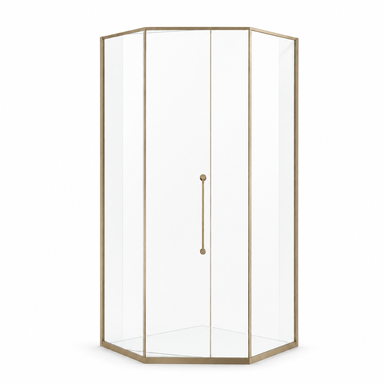 Neo-Angle Pivot Glass Shower Enclosure