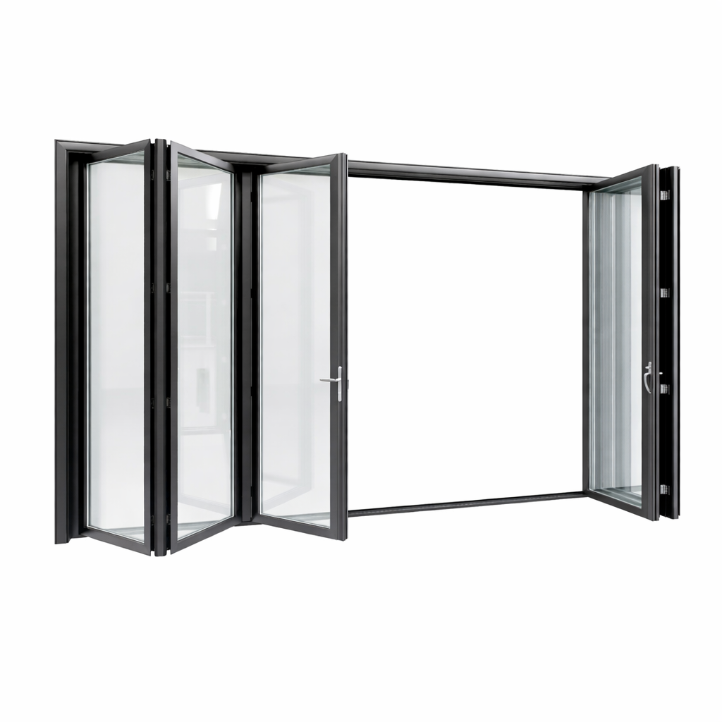 68 Series Anti-Pinch Aluminum Bi-Fold Patio Door