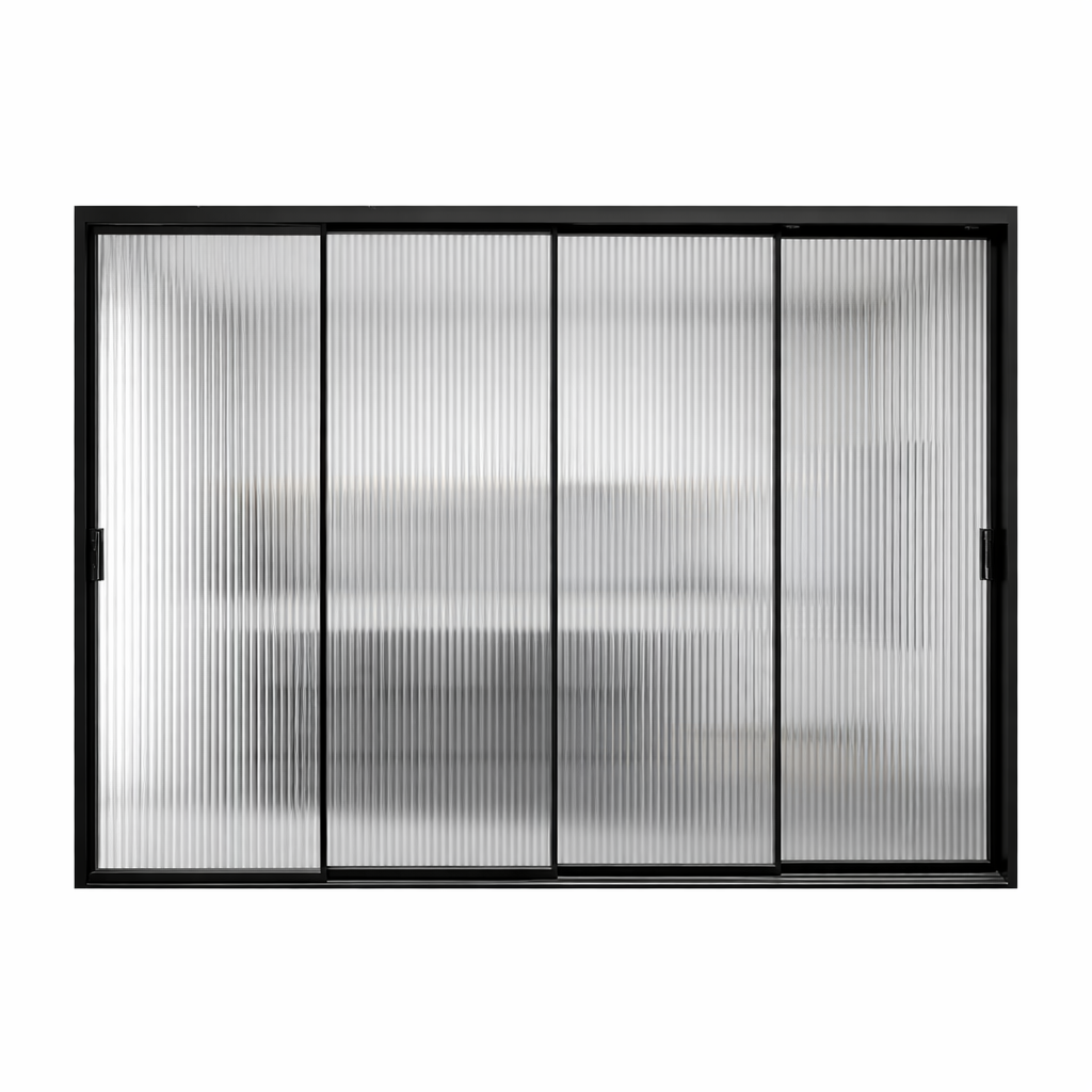 Multi-Panel Slim Frame Aluminum Glass Sliding Door