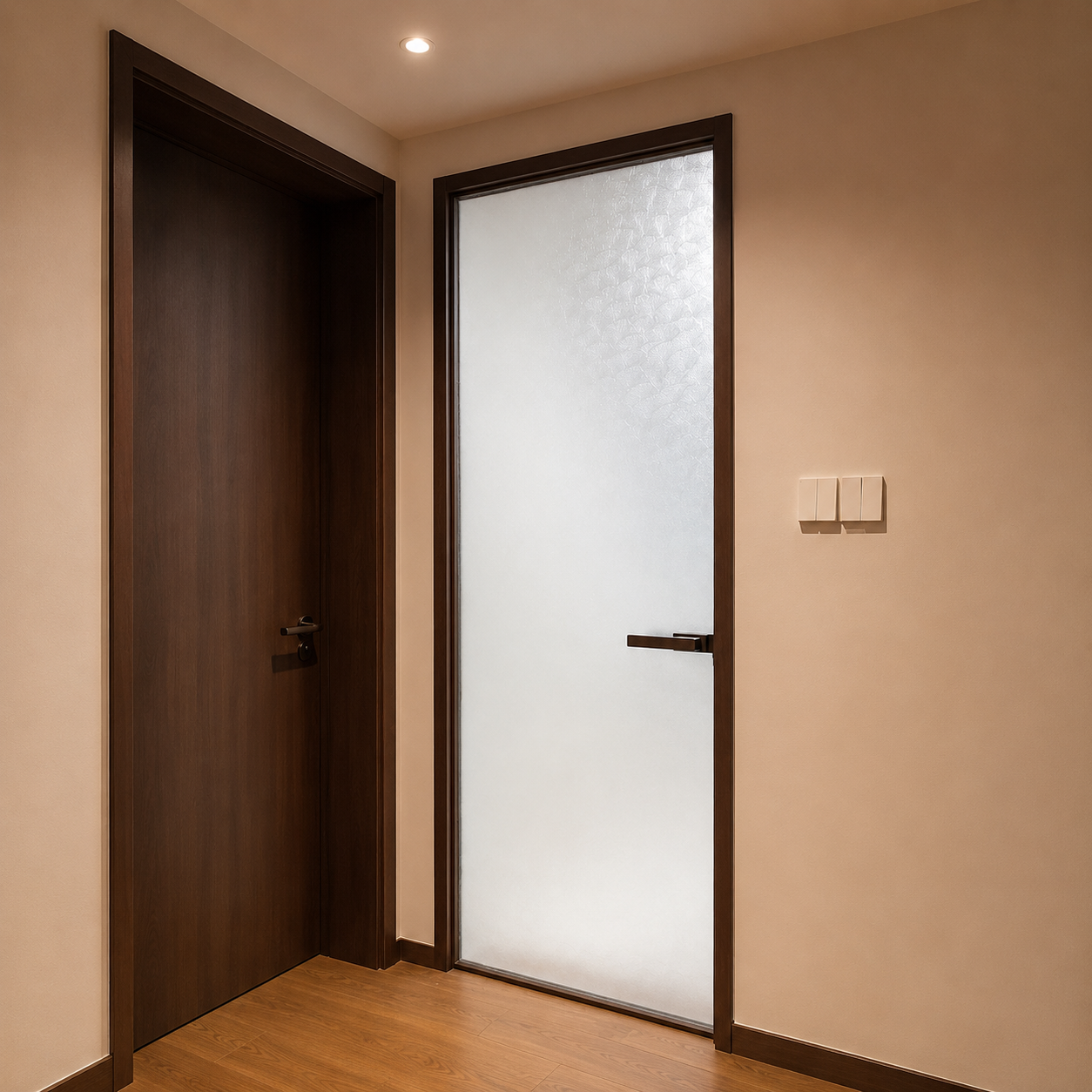 Ultra-Slim Aluminum Hinged Glass Door