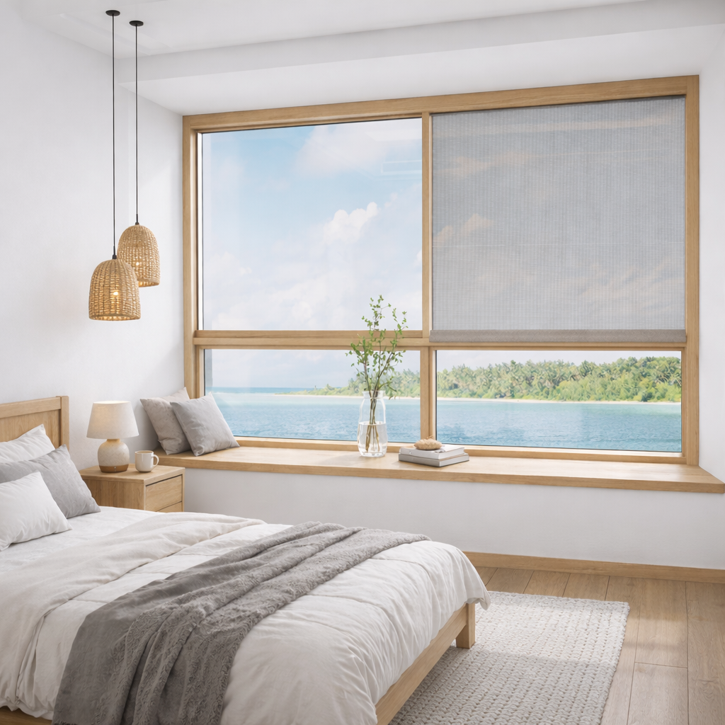 128 Series Thermal Break Hidden Track Aluminum Sliding Window  