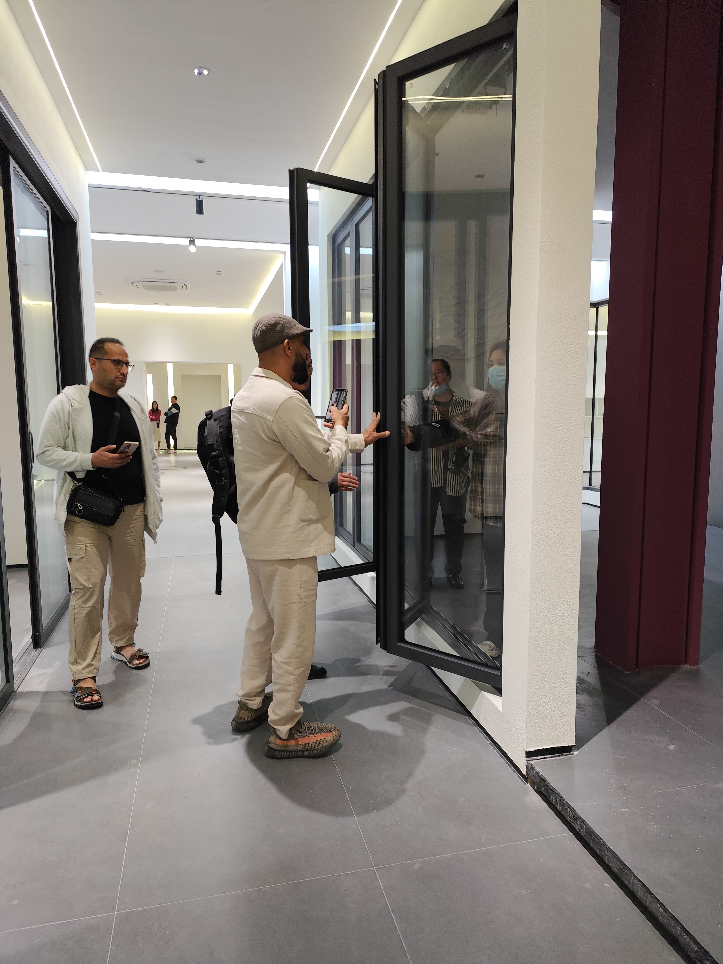 Customer visits the showroom