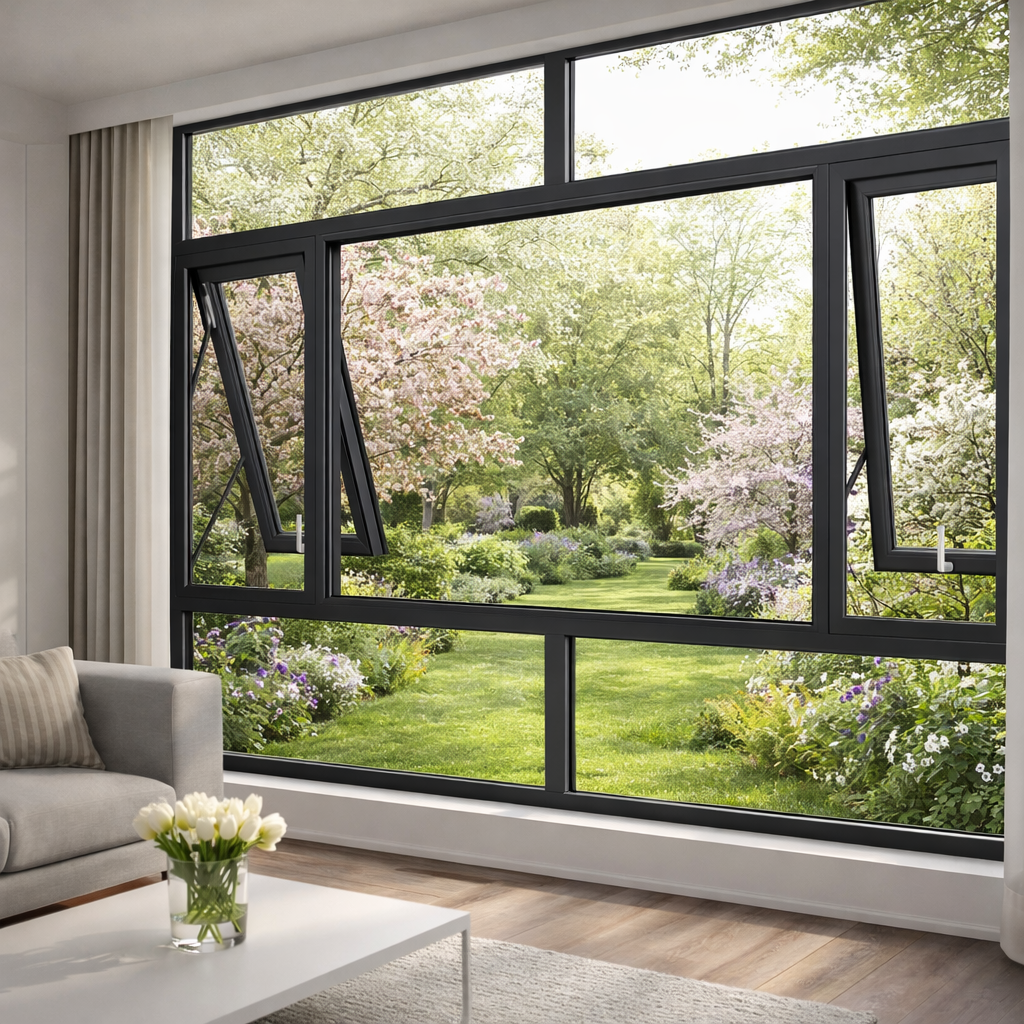 85 Series Aluminum Bottom-Hung Ventilation Window
