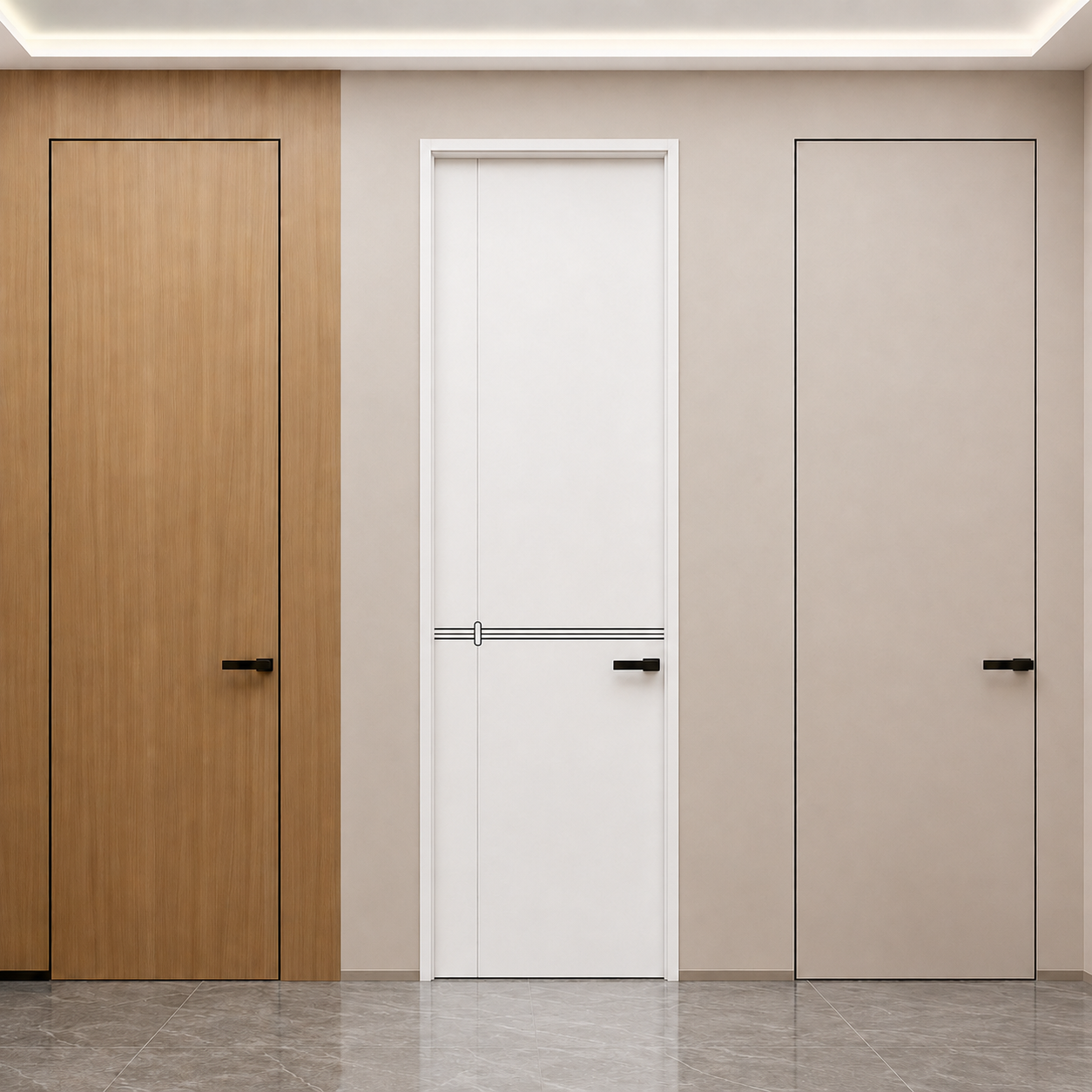 Aluminum Wood Interior Doors