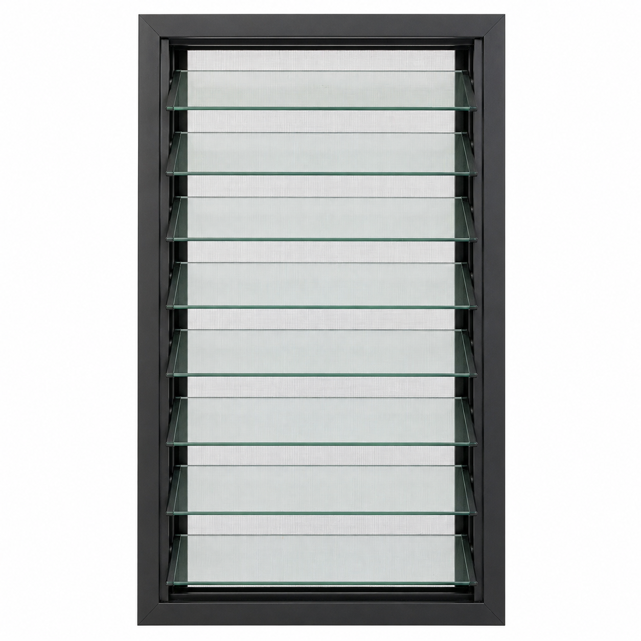 Natural Ventilation Glass Louvered Windows