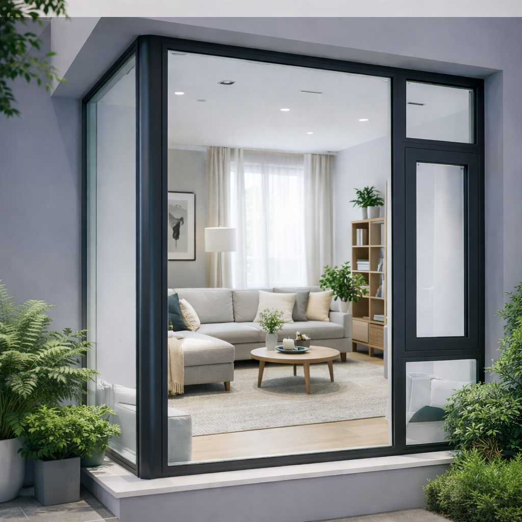 1008 System Fixed & Casement Aluminum Window  