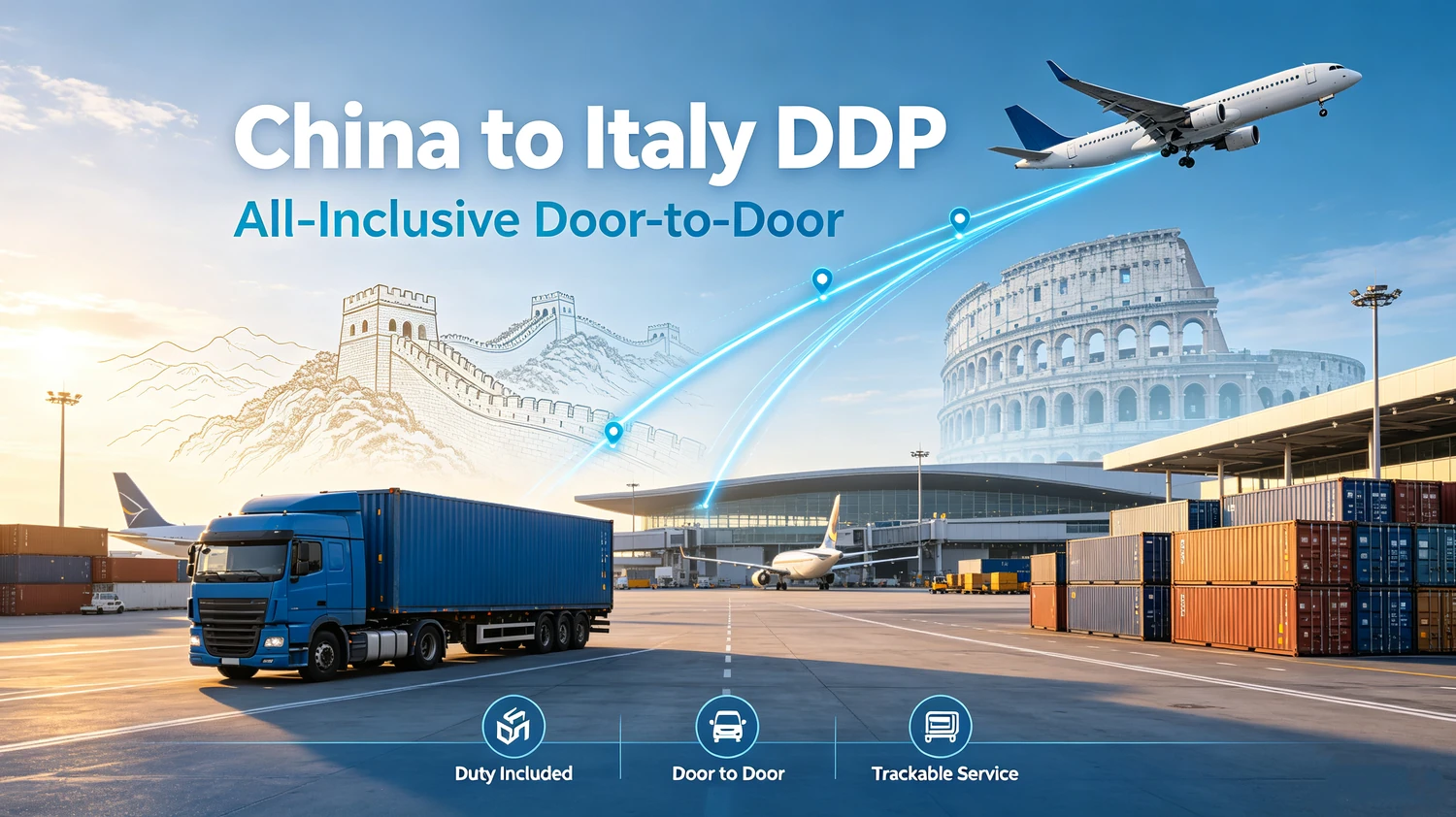 Cina-Italia DDP — Consegna porta a porta completa