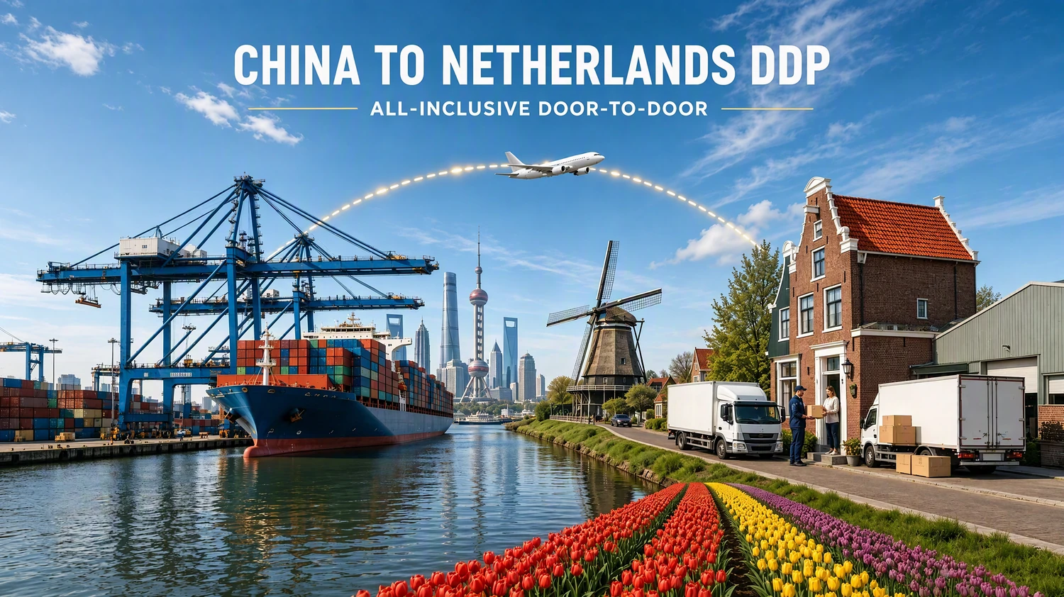 Cina–Paesi Bassi DDP — Consegna porta a porta tutto compreso