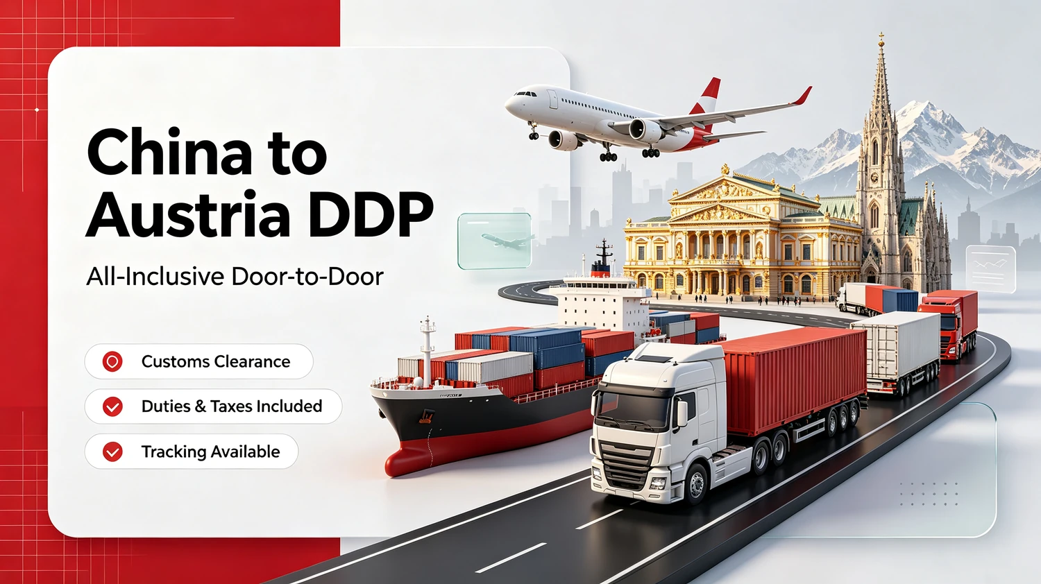 Cina verso Austria DDP — Soluzione completa porta a porta