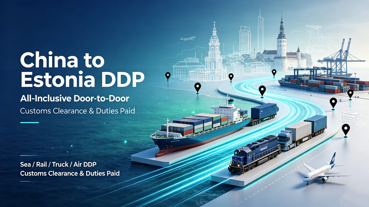 China to Estonia DDP — All-Inclusive Door-to-Door