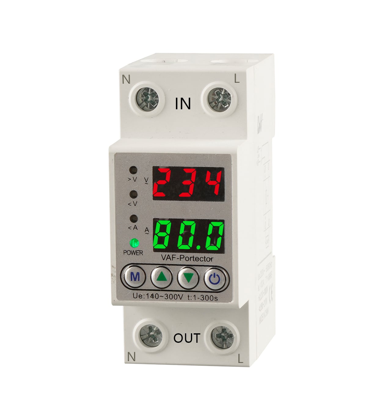 Wholesale Dual Voltage Protector Adjustable 220V 40A/63A 2P Overvoltage Stabilizer