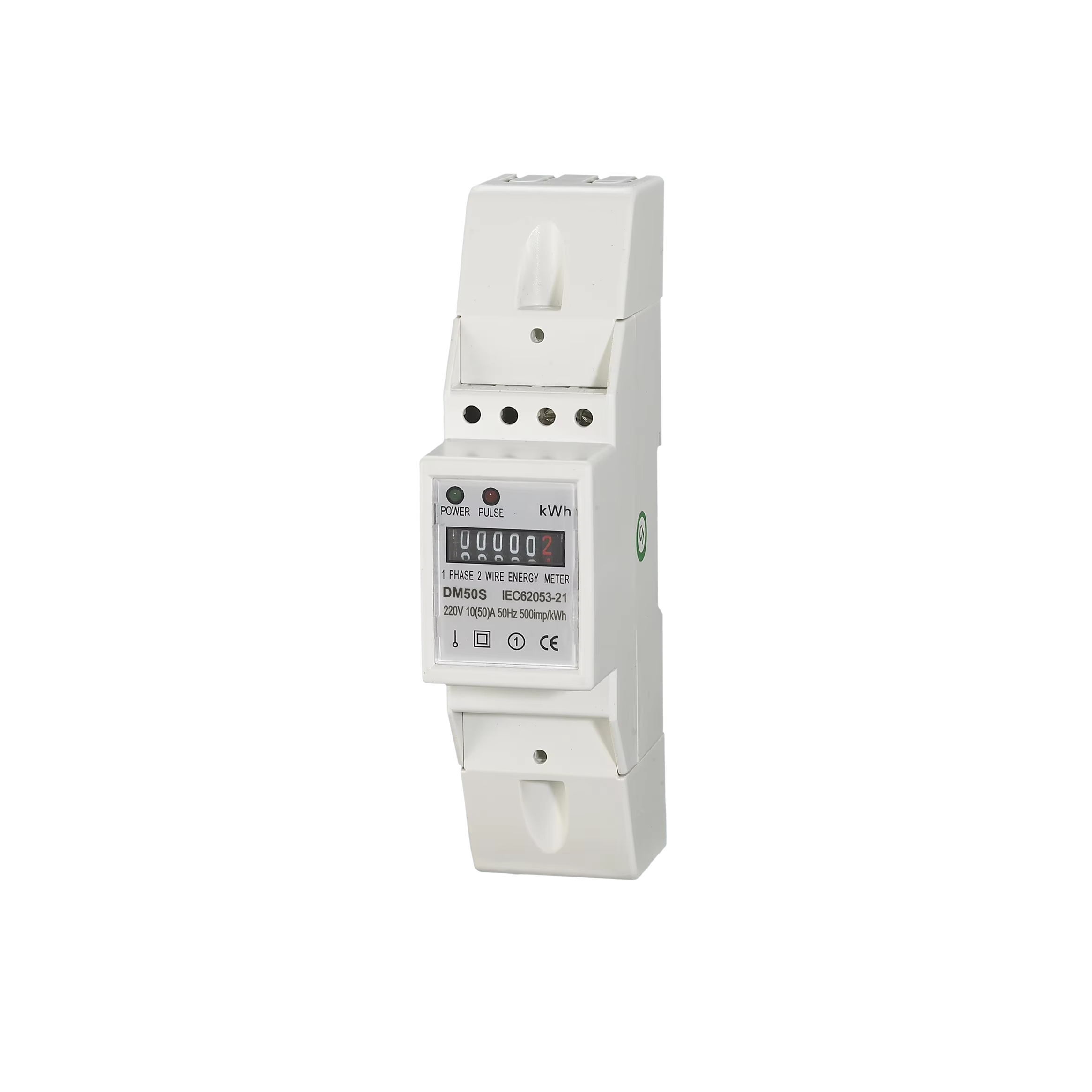 New Design Hot Selling Digital Only Watt Meter Single Phase Two Modules Kwh Meter