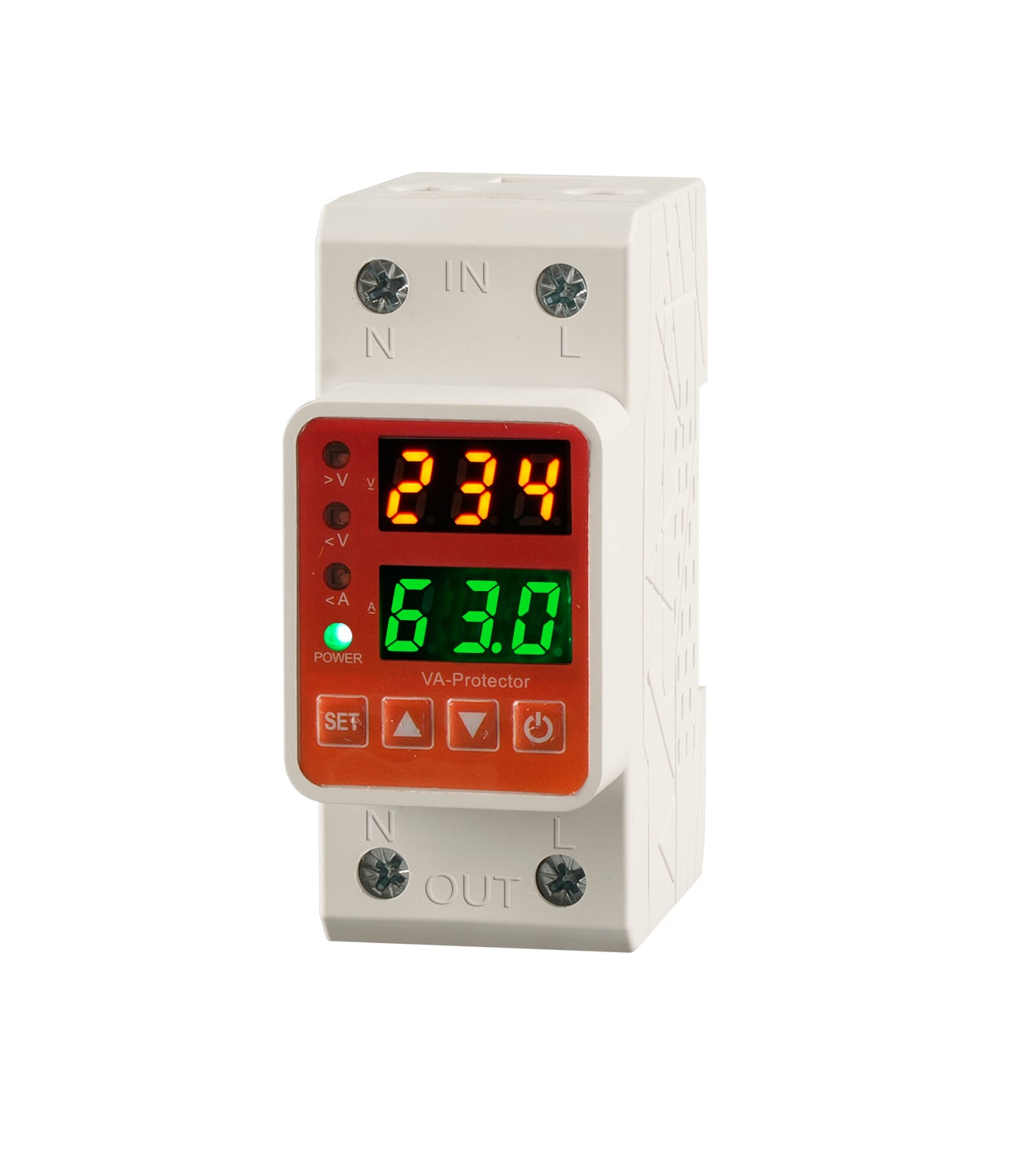 Adjustable Voltage Regulator Stabilizer Relay Over and Under Protection with AC Overcurrent Protection