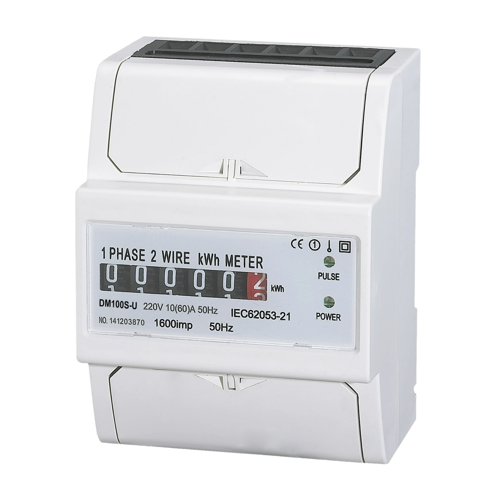 DAQCN Voltage 220VAC110VAC Single Phase Din Rail Mounted Energy Meter