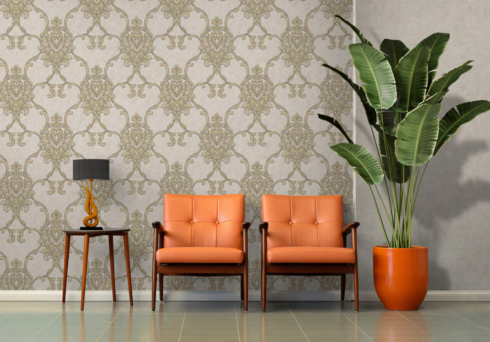 How do you install European flower wallpaper without seams?