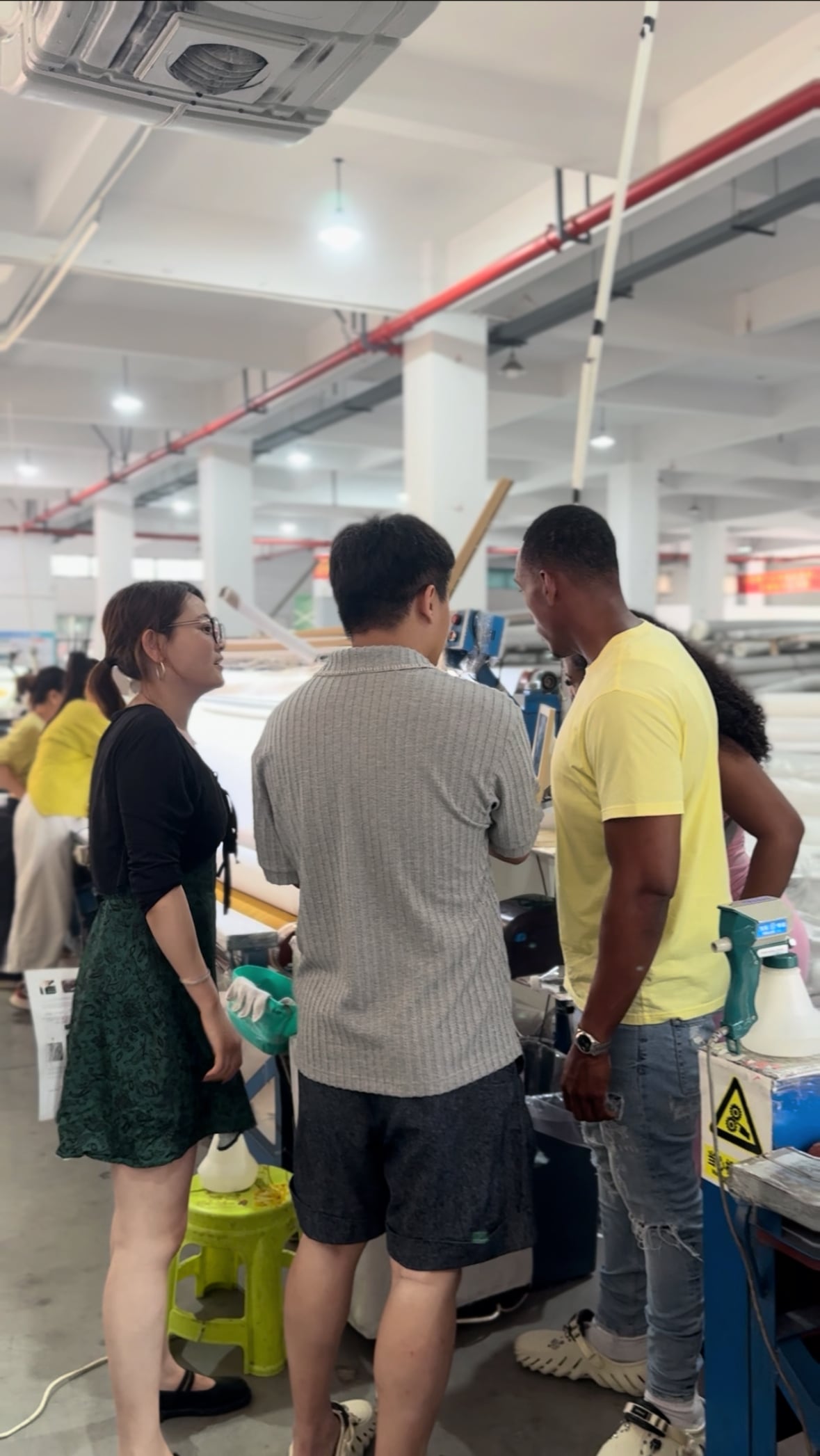 Factory Inspection by Client from Jamaica