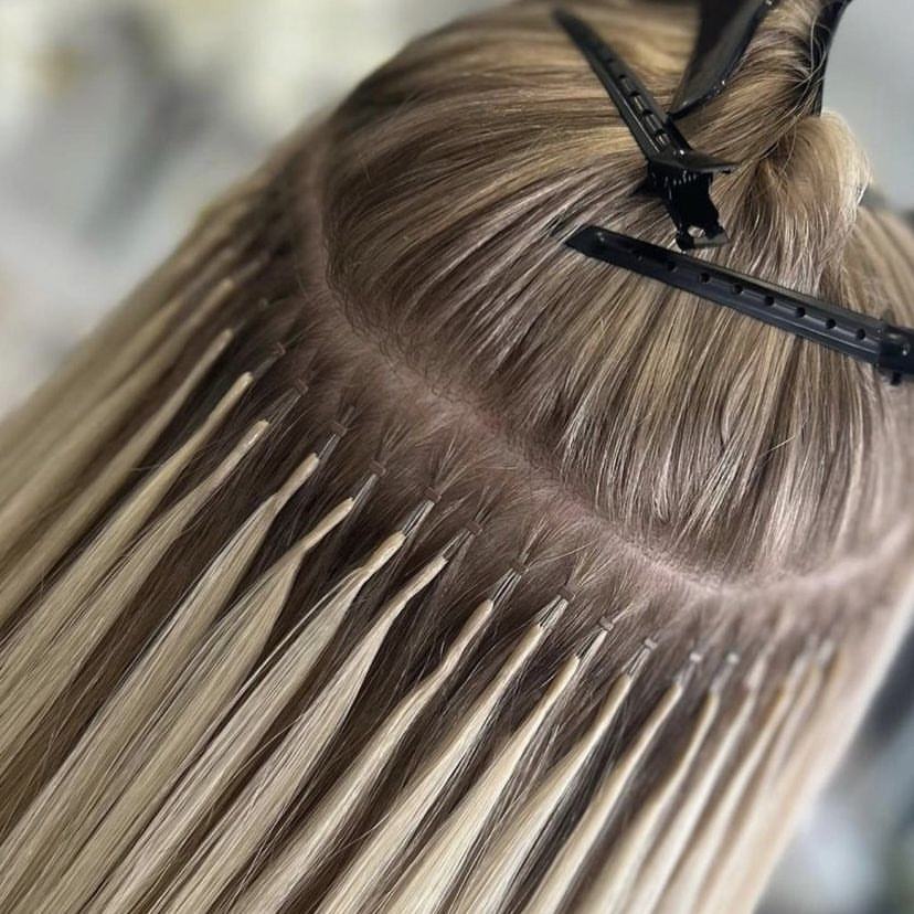 Fasimei Best Quality Double Drawn Cuticle Aligned Nano Hair Extensions Virgin Remy Wholesale Price PVC Package