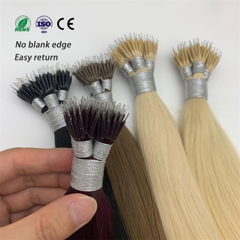 fasimei 2025 Alta Qualità Nano Capelli con Cuticola Allineata Super Double Drawn Nano Ring Capelli Vietnamesi Grezzi Extension