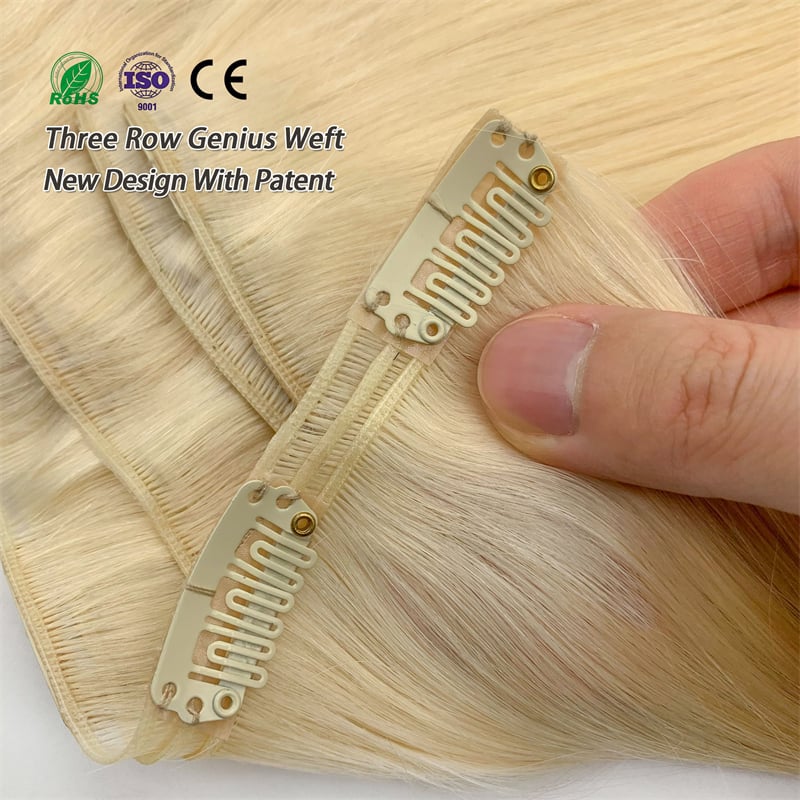 Fasimei 2025 New Design Clip In Hair Raw Cuticle Aligned Human Hair Product G Clip in Seamless Clip Ins Hair Extensions