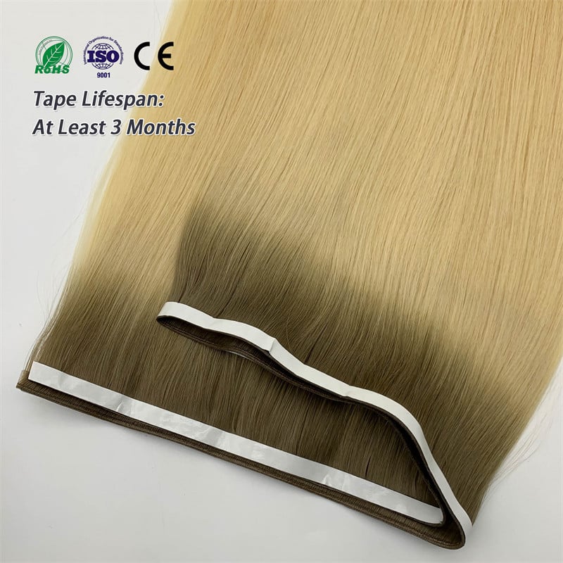 Fasimei Estensioni Capelli Umani con Weft a Nastro Invisibile G Brasiliani Europei Doppio Trazione Estensioni Capelli Lunghi con Weft a Nastro